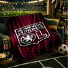 Lyonnais Football Crest Blanket Lightweight Ideal Bedding Blanket Perfect for Travel, Camping, Living Rooms, Offices, Sofas, Fan Christmas Gift