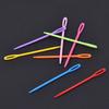 100PCS/Pack 7cm Sweater Needles Multiple Colored Plastic Large Eye Sewing Needle Crochet Suture Needle Handmade Gadget Tools ZYF