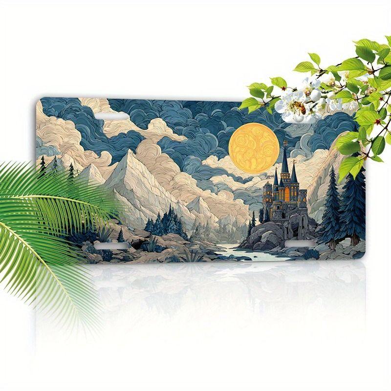 Car License Plate Metal Wall Decor 15x30cm
