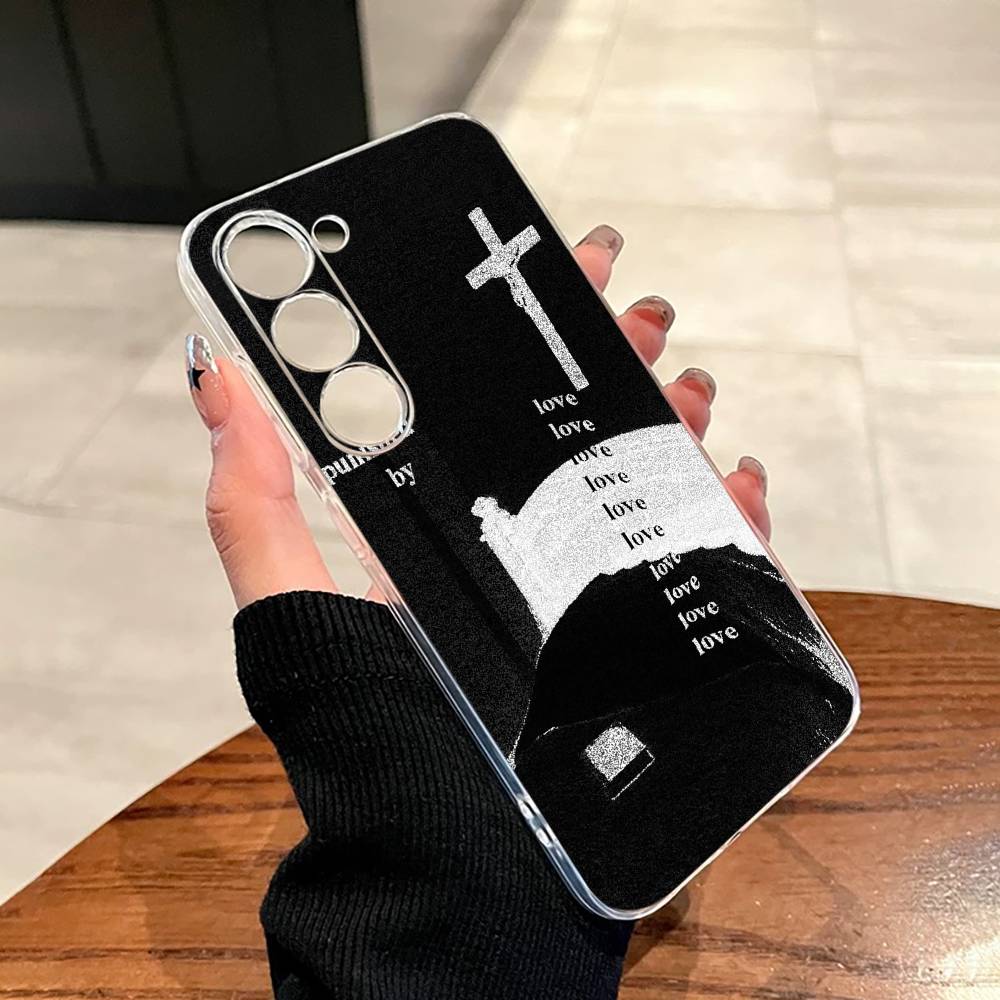 C-Cigarettes A-After Sex B-Band Phone Case For SamsungA10,12,20,21S,30,31,40,50,51,52,70,71 Transparent Cover