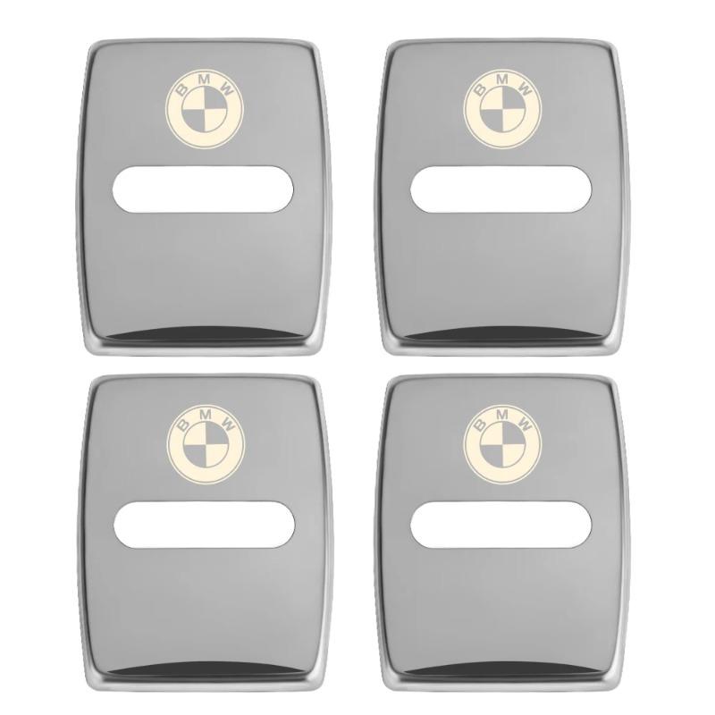 4Pcs Car Door Lock Protective Cover Stickers For BMW X1 X4 M6 X2 X5 X6 M3 M4 M6 GT M2 M5 1 2 3 5 6 Series E60 E46 E80 E92 G30