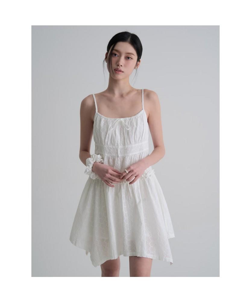 8SECONDS Eyelet Mini Dress White