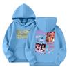 Child Fashion Lightweight Long Sleeve Pullover With Pockets  Print Hoodie
