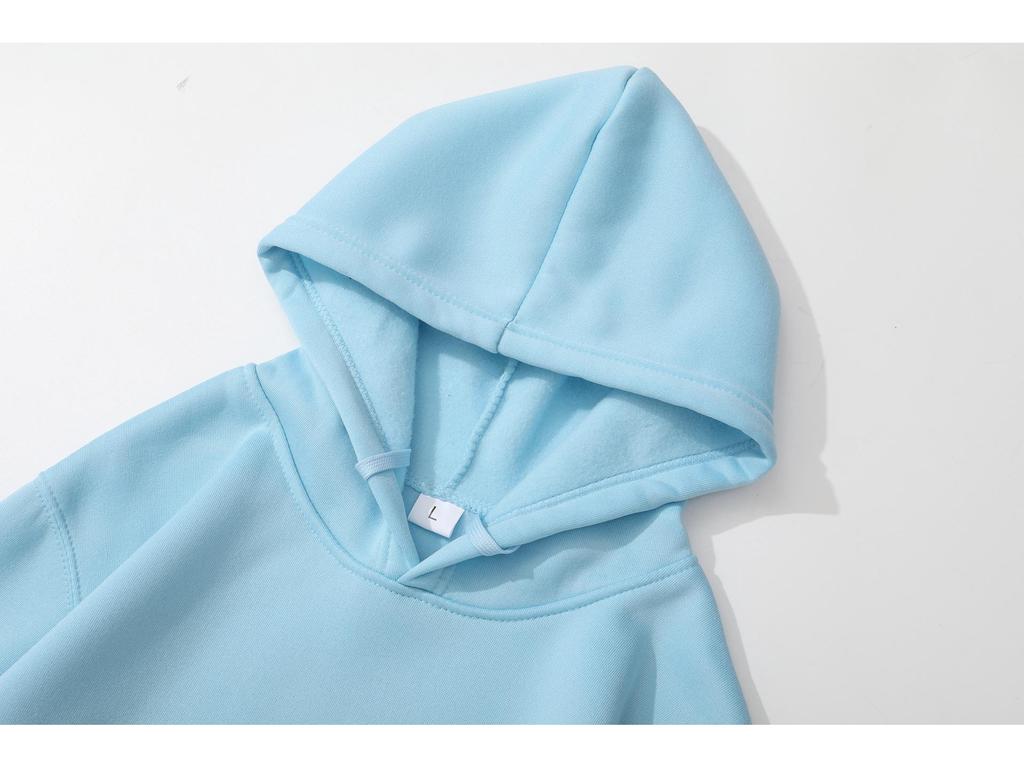 Vlone Letter Autumn/Winter Fleece Hip Hop Hoodie - Unisex, Loose Fit with Big V Back Design