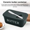 Butter Container Box with Cutter Lid Sealed Cheese Storage Box