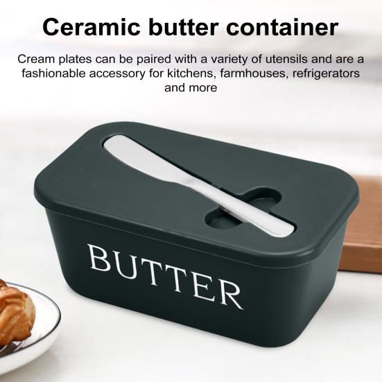 Butter Container Box with Cutter Lid Sealed Cheese Storage Box
