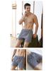 Men's High Waist Cotton Boxer Shorts - Loose Fit Sleep & Home Pants, Plus Size, Lightweight Four-Corner Design