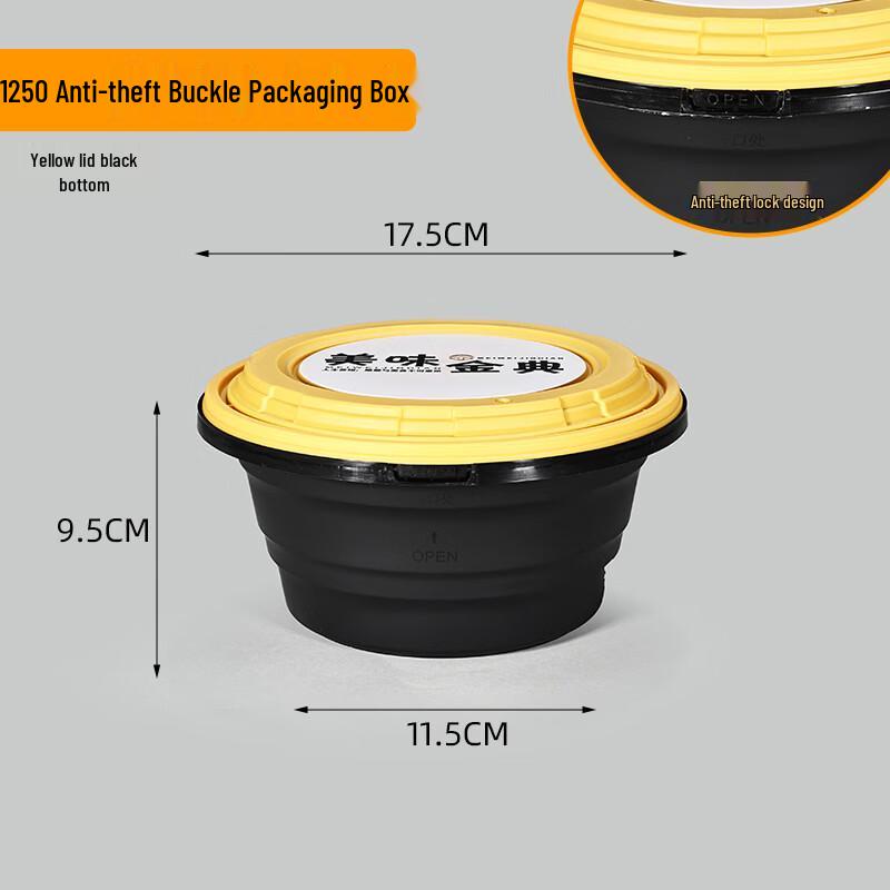 Handon Round Takeout Food Containers with Lids