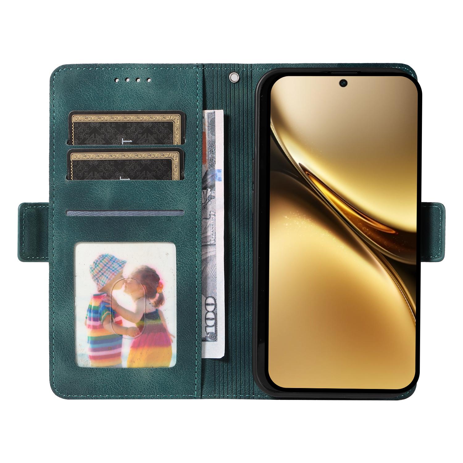 

For vivo X200 Pro 5G Case PU Leather Phone Cover Rhombus Starry Imprinted Purple