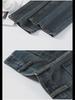 Cement Gray High Waist Wide Leg Jeans for Pear-Shaped Women