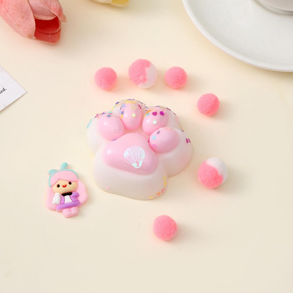 Gheare de Pisică Flocking Squishy Jucărie pentru Ameliorarea Stresului Jucării Senzoriale Fidget Extra Mari pentru Copii Adulți Relaxare Anxietate Strânge Cadou