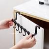 1/2/3pcs Towel Rack Over Door Stainless Steel Towel Bar Storage Organizer Bathroom Kitchen Cabinet Door Hanging Towel Rack