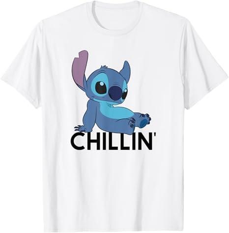 Lilo Stitch Chillin White TShirt S