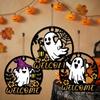 Hollow Out Halloween Ghost Door Hanger Cartoon Halloween Front Door Decor  Holiday Party