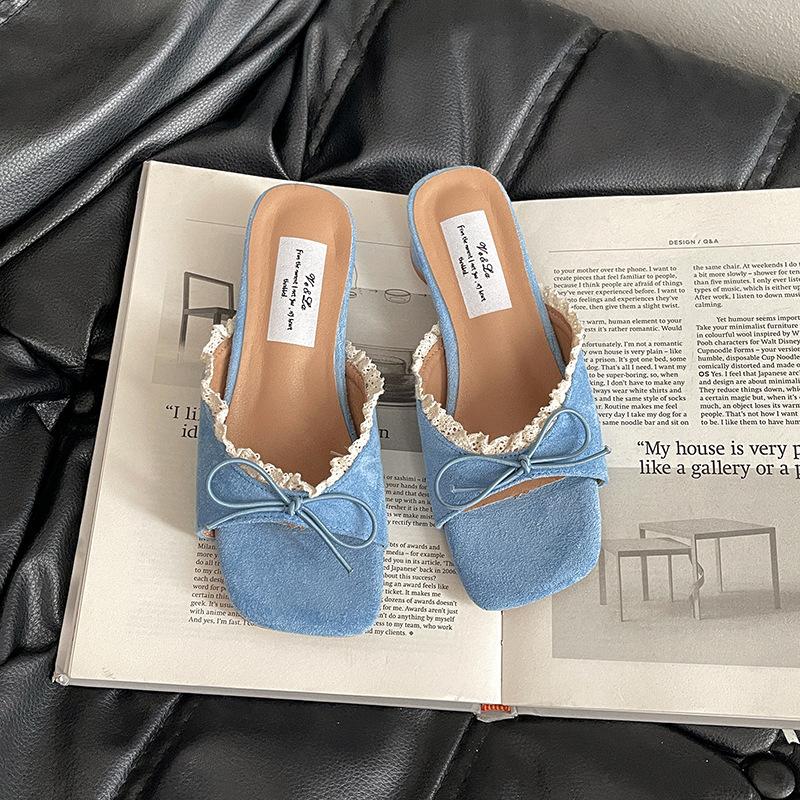 Beautiful cool slippers women's summer wear fashion temperament versatile high heels women's shoes great-looking slippers