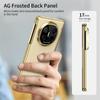 For Huawei Mate X6 AG Matte Vacuum Plating Hinge Full Protective Glass Front Film Drop Resistant Phone Case