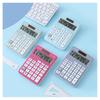 Mini 12 Versatile Digit Solar Power Calculator Colorful Design Offices Tool