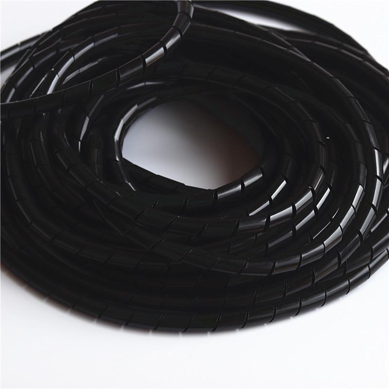 Flame Retardant Spiral Cable Wrap: PE Plastic Protective Tube, 6/8/10mm.