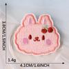 Cartoon Embroidery Label Cute Animal Avatar Badge Cloth Label Clothing Accessories Patch Decoration Self-Adhesive Embroidery Cloth Sticker