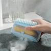 Multifunctional Soap Box Bathroom Roller Brush Type Soap Dish Holder Laundry Soap Drain Box Non-slip Foam Bubbler For Washing