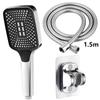 New 30cm Large Size High Pressure Overhead Rain Shower Head Large Flow Booster Rain Shower Head 360° Rotation Water Saving