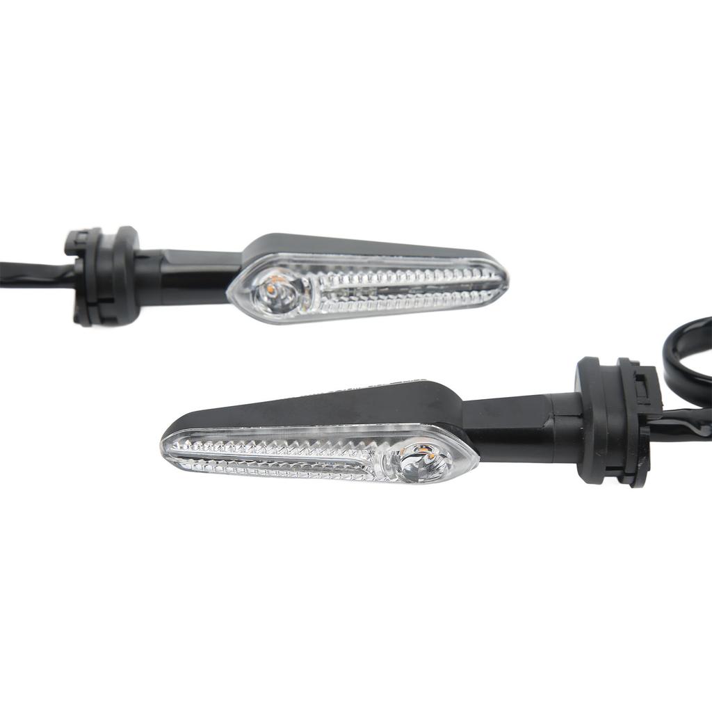 2 Pcs 12V Motorcycle Turn Signal Lights Amber LED Indicator Lamp for YZF R15 R25 R3 R6S R1 R7 R9
