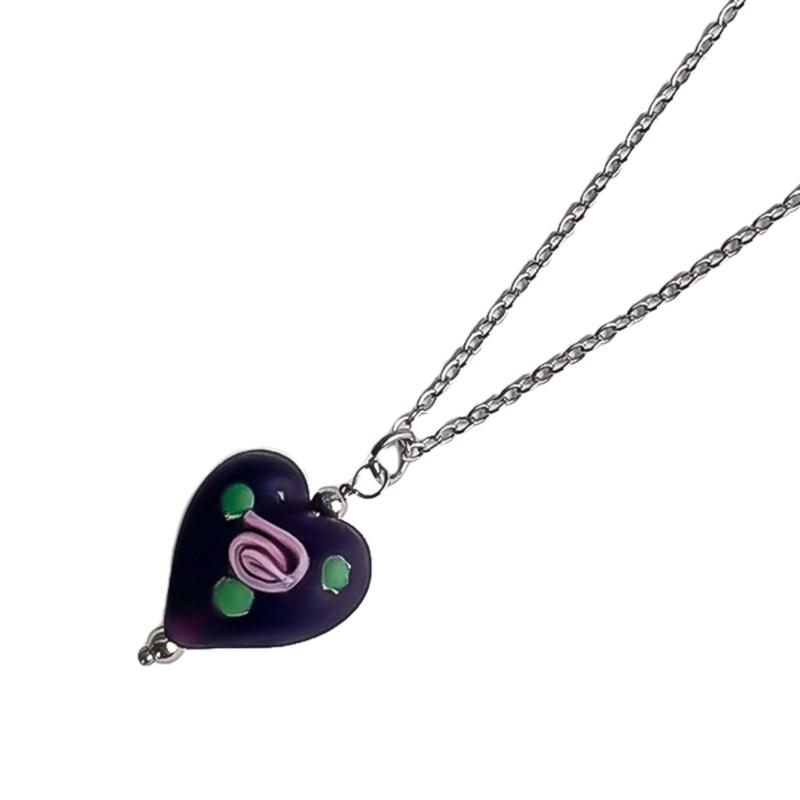 Europäischer und Amerikanischer Neuer Einfacher Liebesrosen-Anhänger All-passende Schlüsselbein-Kette Verstellbare Lange Kette Kalter Wind Halskette