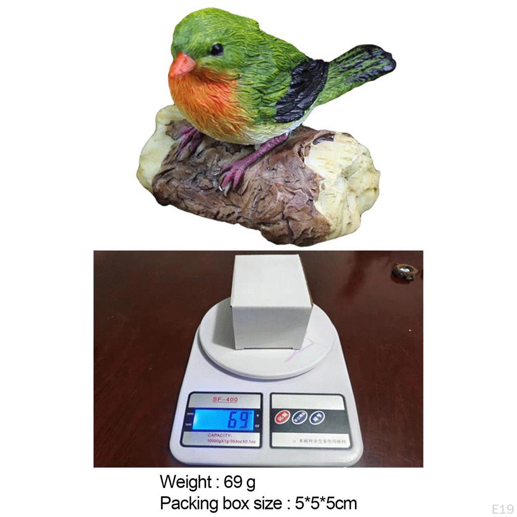 Figurines Bird Animal Model Resin Sculptural for Party Yard Decoration