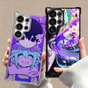 O-Omori Cartoon Game Plating Phone Case For Samsung Galaxy S24 S25 FE S26 Edge S23 Ultra S22 S21 Plus S20 Anti-Fall Airabag Cove