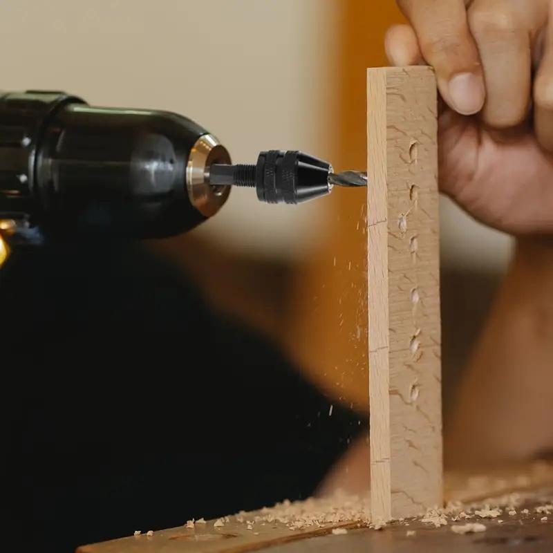 0.3-6.5mm Quick Change Hexagonal Handle Three Jaw Self Centering Twist Drill Chuck 0.3-3.6mm Electric Grinding Tool Set