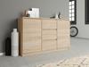 Chest Of Drawers 2D3S 120Cm Sonoma Oak Doors Living Room