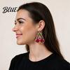 Versatile Daily Earrings 1 Pair Acrylic Cherry for Women 2D Fruit Dangle Drop Creative Spider Jewelry with Web And Bow Punk Halloween Party Charming