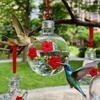 Transparent Hummingbird Feeder Visible Birds Water Dispenser  Courtyard Decoration