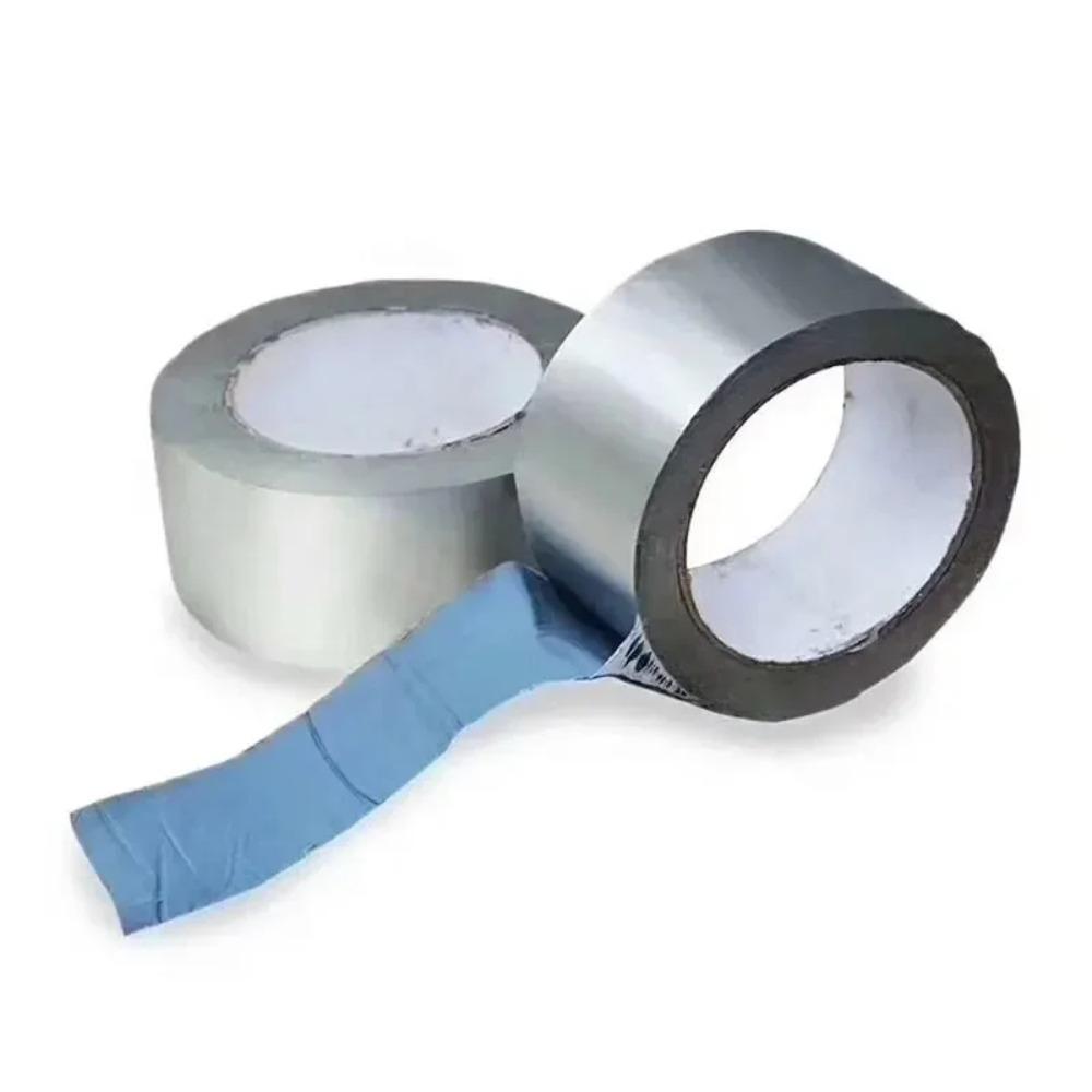 1rollofSelf-adhesiveButyl TapeWaterproof Aluminum Foil Leakage Clogging Steel Color Roof Leakage Repaandwir Material Manual Work