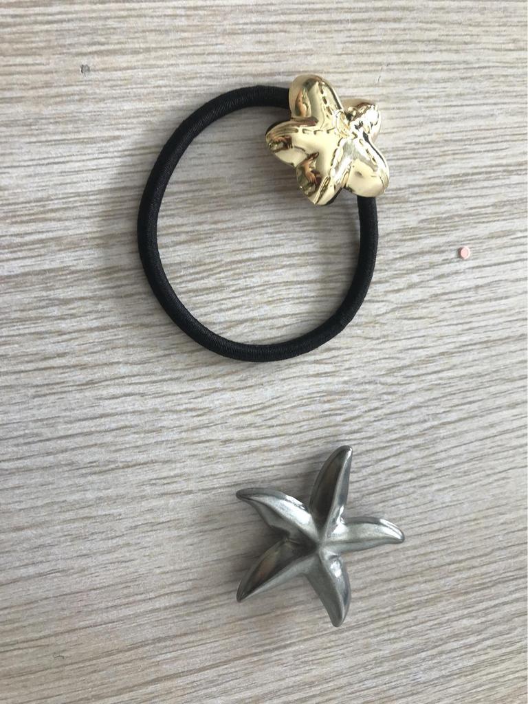 European American Punk Metal Hair Tie - Elastic Semicircular Round Tube Hair Ring