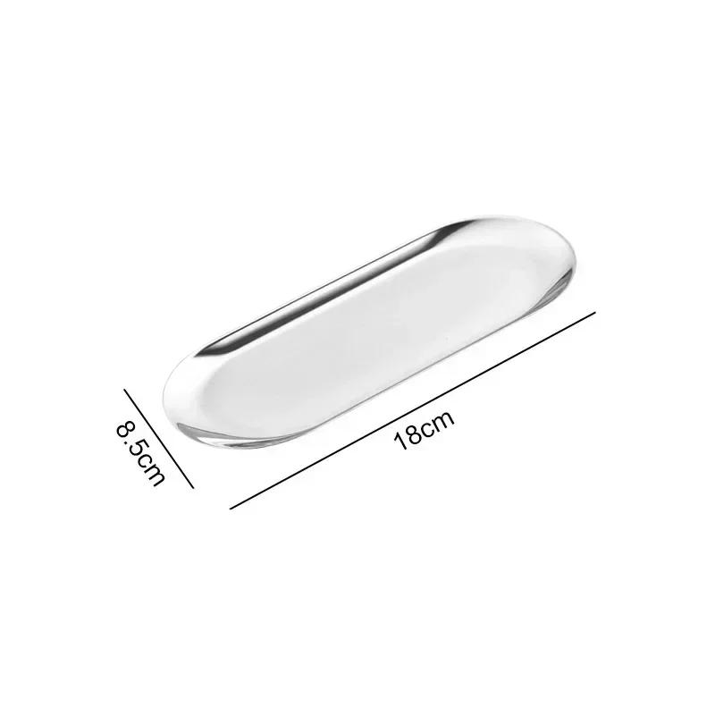 

Лоток для хранения косметики из нержавеющей стали, подставка для накладных ногтей, подставка для инструментов, пластина для оборудования для нейл-арта, хирургический стоматологический лоток