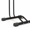 Vertical and Horizontal Bike Rack Bicycle, Storage Stand with Adjustable Hooks, for 24"-29" Wheels, 700c Bike
