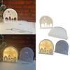 Silicone Mold for Creating Artistic Arched House Lamp Night Light Candle Holder Mould Home Decorations Crafting Mould