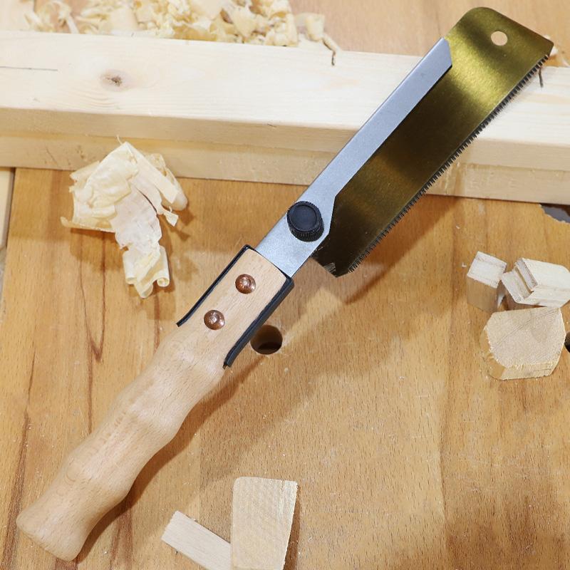 Japanese Hand Saw 7inch Single-Sided Saw SK5 Steel Flexible Blade 22 TPI Pull Saw with Comfortable Wood Handle for Woodworking