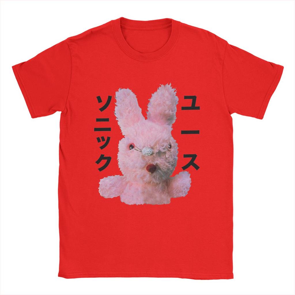 Dirty Bunny Japanisches Sonic Youth Herren T-Shirt Lässige T-Shirts Kurzarm Rundhals T-Shirt Baumwolle Geschenkidee Oberteile