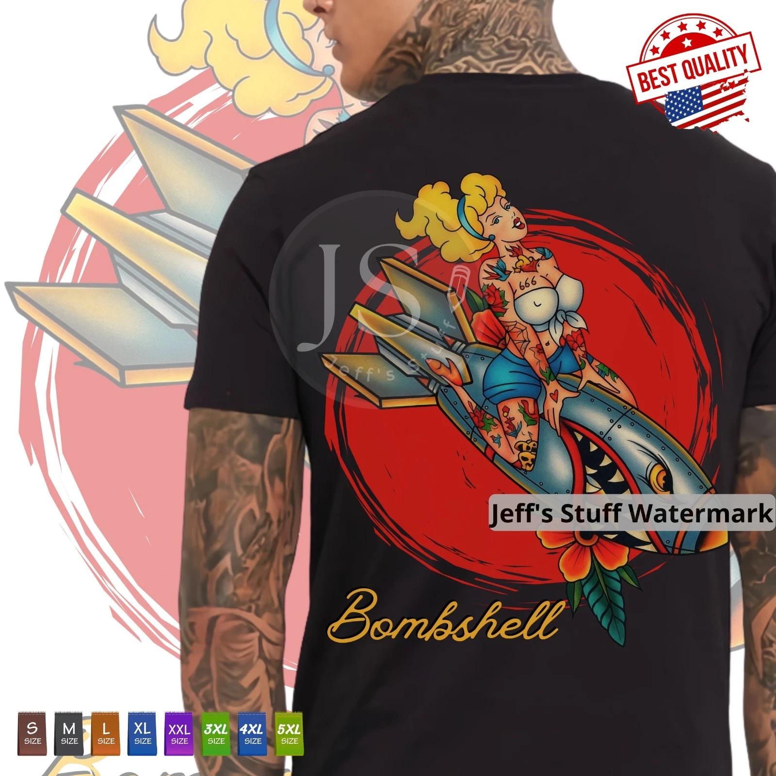 Футболка Old School Bombshell Ретро Винтаж Пин-ап Одежда Классическая Футболка S