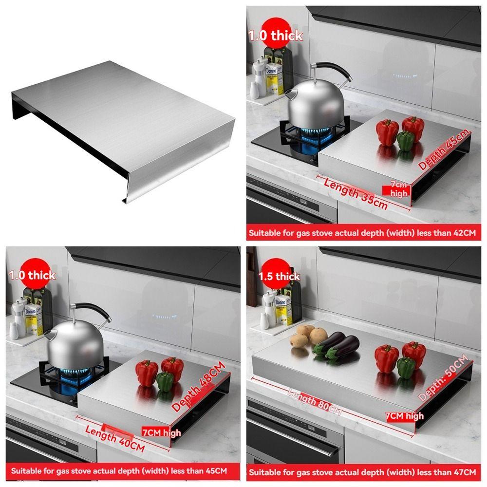 Stainless Steel Stove Top Cover Anti-rust Kitchen Storage Rack  Induction Cooker Support