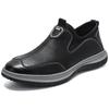 Summer One-pedal Leather Shoes Thick-soled Casual Single Shoes Soft-soled Foot-fitting Dad Shoes Men's Casual Shoes