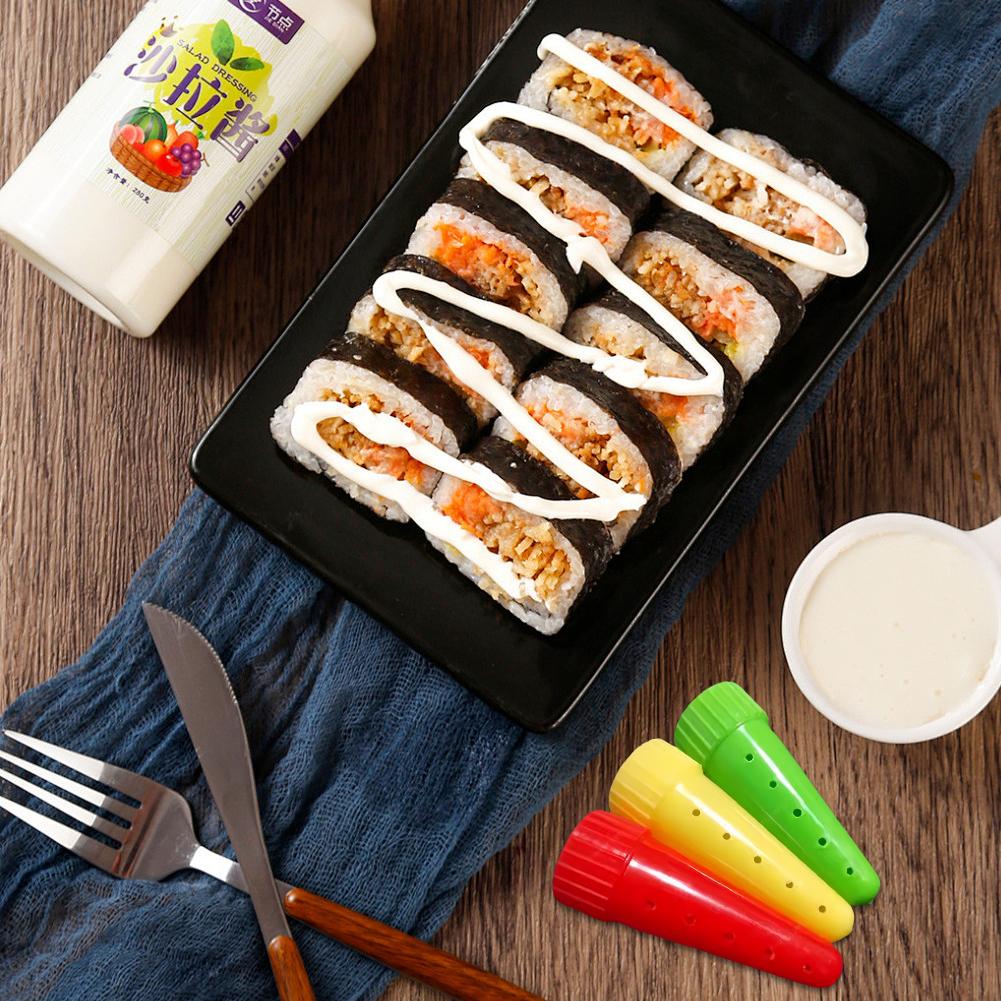 Botella de Salsa Aderezo Boquilla Vertedora Dispensador de Salsa para Ensalada a Prueba de Fugas Contenedor Dispensador de Condimentos para Hacer Pan Tostado Pastel