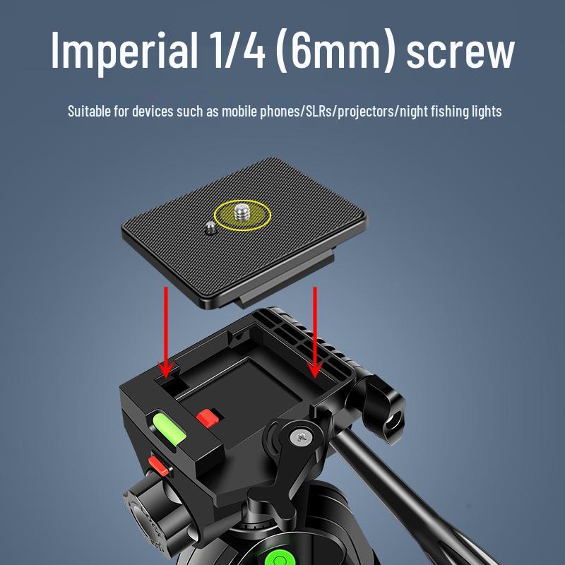 Universal Outdoor Tripod with Fill Light for Mobile and SLR Cameras