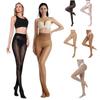 Oil Bright Shiny Oil Stockings High Waist Sheer Pantyhose Fashion Shimmer Tights Party