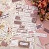 Yan Ji Retro Canvas Sticker Series: Original Collage Decorations In 6 Styles