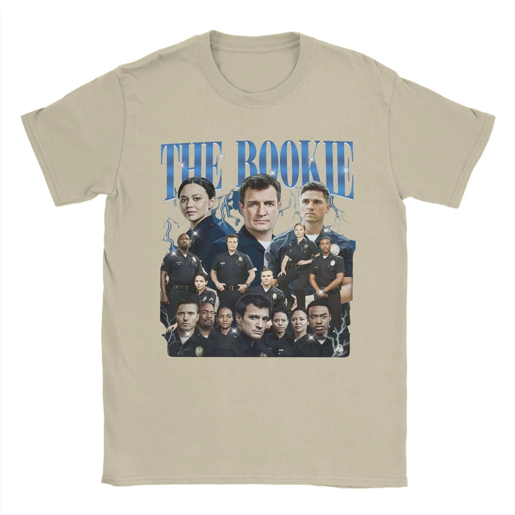 The Rookie Tv Show T-Shirt for Men Vintage Cotton Tee Shirt Crewneck Short Sleeve T Shirt Summer Tops 4XL