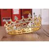 Crystal Baroque Crown Sparky Round Crown for Women High-quality Crystal Bridal Tiara  Prom Night