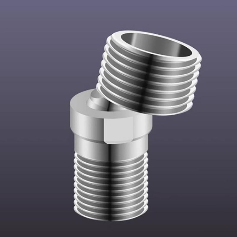 Steel Rotation Mixer Valves with 360 Degree Rotation Multiple Directional Shower Connector for Flexible Bathroom Use